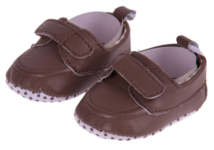 Picture of B2046 SOFT TOUCH BABY BOYS INFANTS SHOES WITH VELCRO